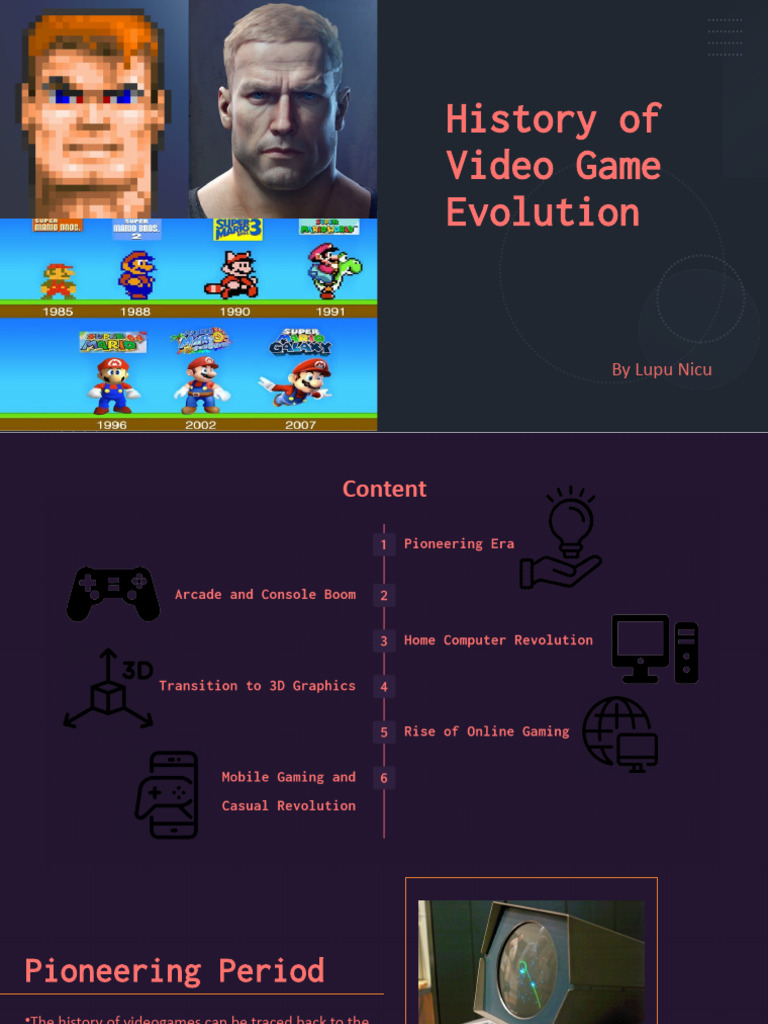 Evolution of Video Games History | PDF | Video Games | Video Game Consoles