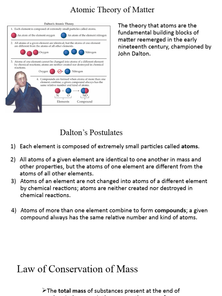 Atomic Theory of Matter-General Chemistry | PDF | Atoms | Electron