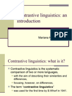Contrastive Linguistics - Introduction