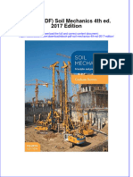 Ebook Ebook PDF Soil Mechanics 4Th Ed 2017 Edition All Chapter PDF Docx Kindle