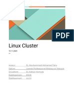 Rapport Linux Cluster
