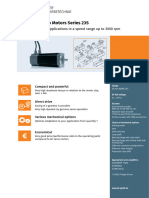 ECOSTEP® Servo Motors Series 23S: For Highly Dynamic Applications in A Speed Range Up To 3000 RPM