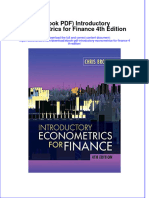 Ebook Ebook PDF Introductory Econometrics For Finance 4Th Edition All Chapter PDF Docx Kindle