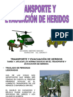 Tranporte y Evacuación de Heridos.