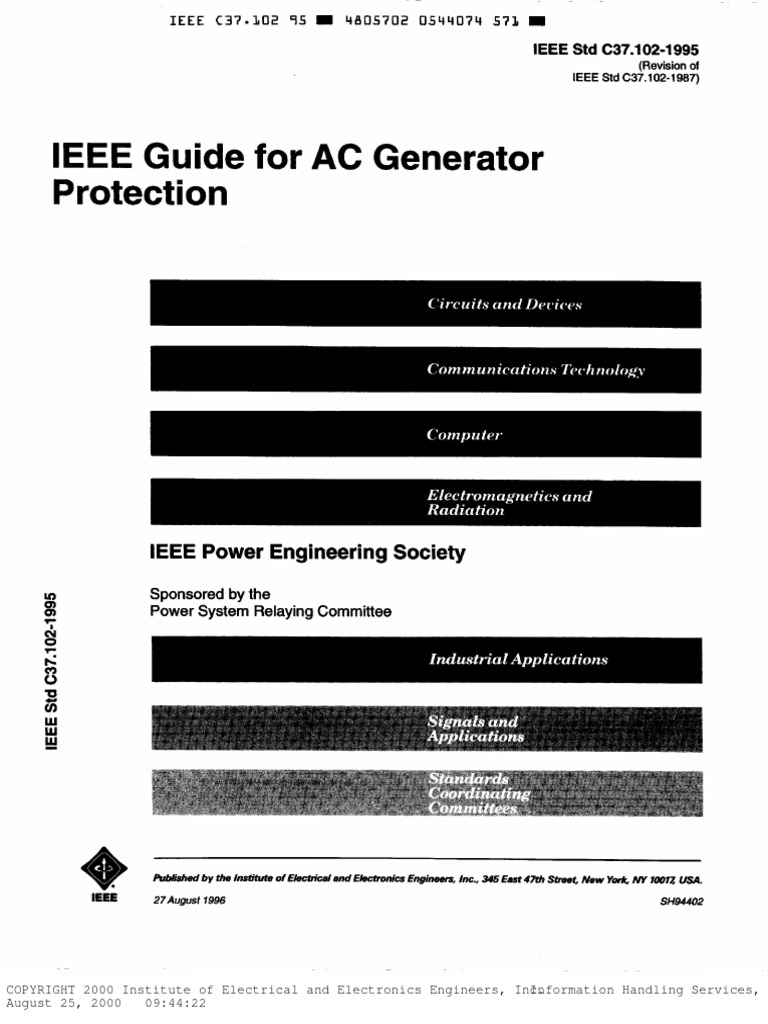 C37.102 AC Generator | Download Free PDF | Materials Science | Computing