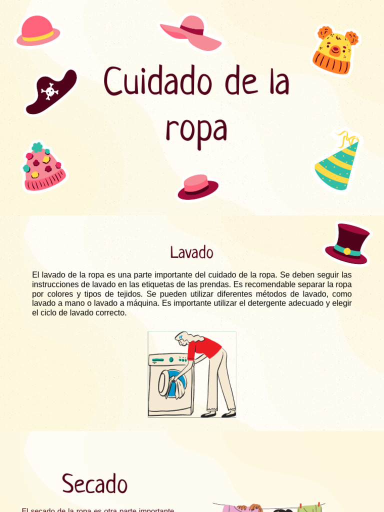 Instrucciones para el Cuidado de Ropa | PDF