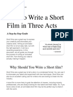 How To Write A Short Film by Write For Animation v.01