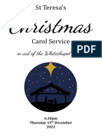 ST Teresa's Carol Service - Booklet - 15 Dec 2022