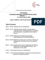 Programa Plenario Regional Lima Metropolitana G1