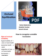 Occlusal Equilibration