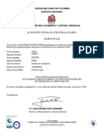 Certificado Libreta Militar 88