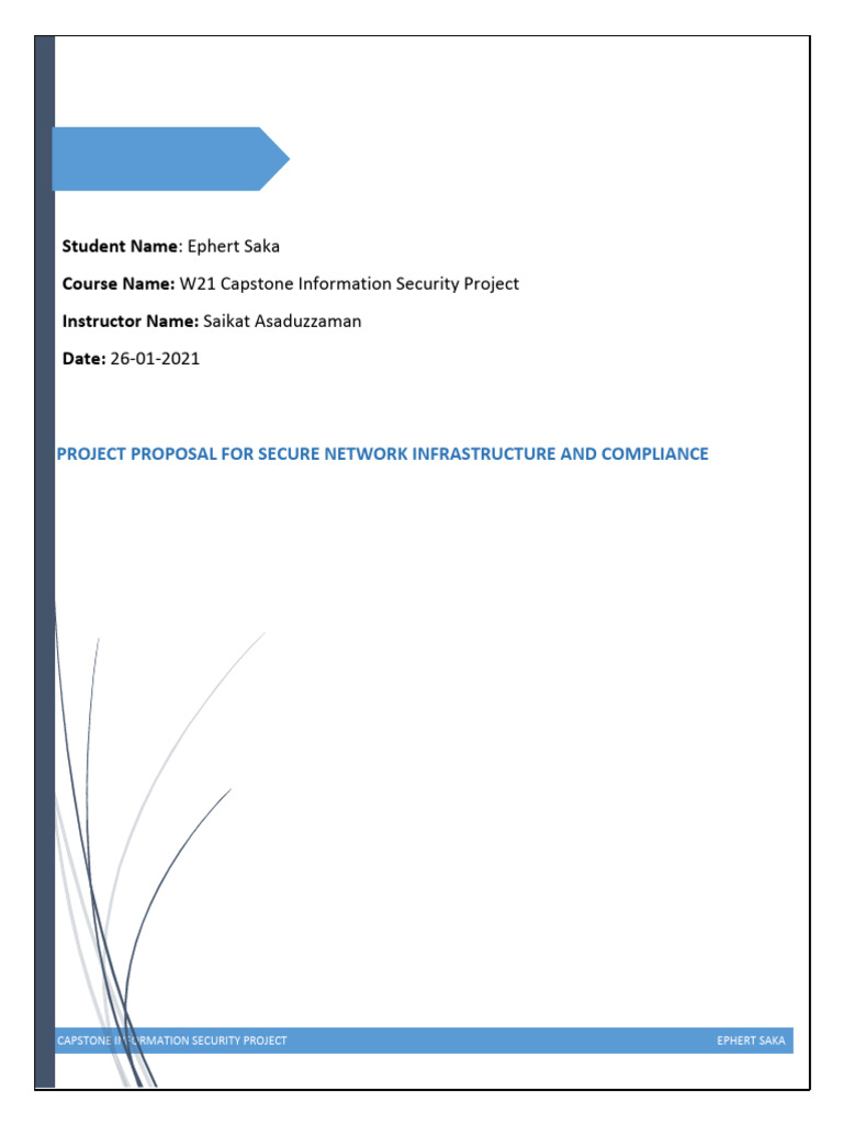 Secure Network Infrastructure Proposal | PDF | Security | Computer Security