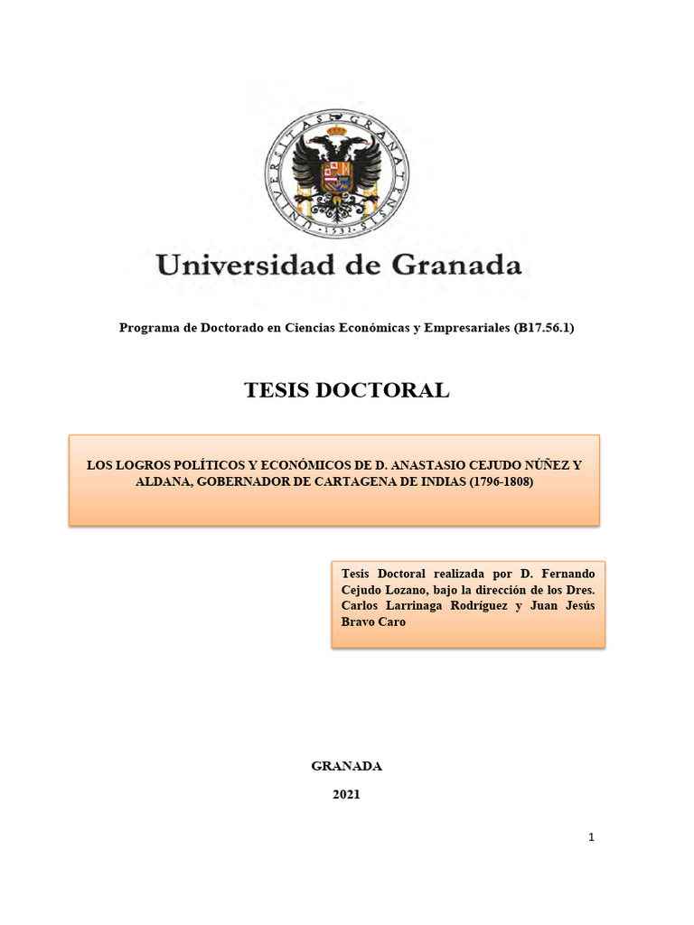 Tesis Doctoral: Programa de Doctorado en Ciencias Económicas y ...