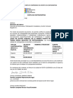 7.4. Carta de Compromiso de Aportes en Contrapartida