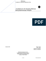 OSHA 2005 Method XXXX Air Sampling Methods Analysis Spectroscopic