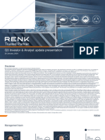 Renk Group Q3 Investor and Analyst Update Restated
