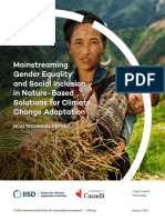 Gender Equality Social Inclusion Nature Based Solutions