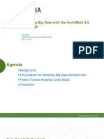 Modeling Big Data With The Archimate 3.0 Language: Iver Band Open Group Conference, Austin, Texas July 19, 2016