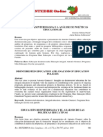 Texto - Educação Desinteressada e A Análise de Políticas Educacionais