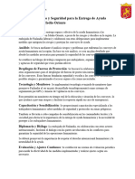 Proyecto de Apoyo y Seguridad para La Entrega de Ayuda Humanitaria en Medio Oriente