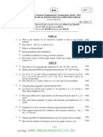 Mathematical Foundations of Computer Science Question Paper