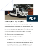 Jasa Towing Mobil Jogja Paling Aman