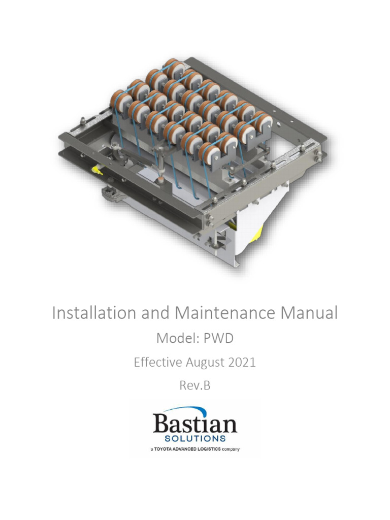 PWD Conveyor Installation Manual | PDF | Screw | Electric Motor