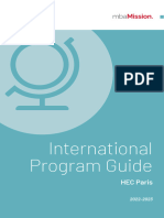 MbaMission's HEC Paris International Program Guide