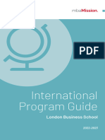 MbaMission's London Business School International Program Guide