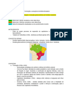 Formação e Evolução Do Território Brasileiro