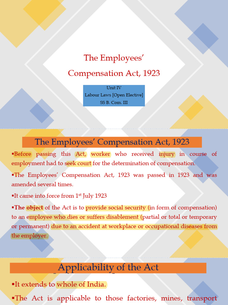 unit-iv-the-employees-compensation-act-1923-pdf-employment