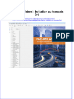 Ebook Parlons Affaires Initiation Au Francais 3Rd All Chapter PDF Docx Kindle