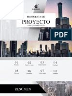 Presentacion Propuesta de Proyecto Moderno Profesional Blanco y Negro