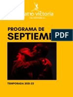 Programa de Mano Septiembre 2021