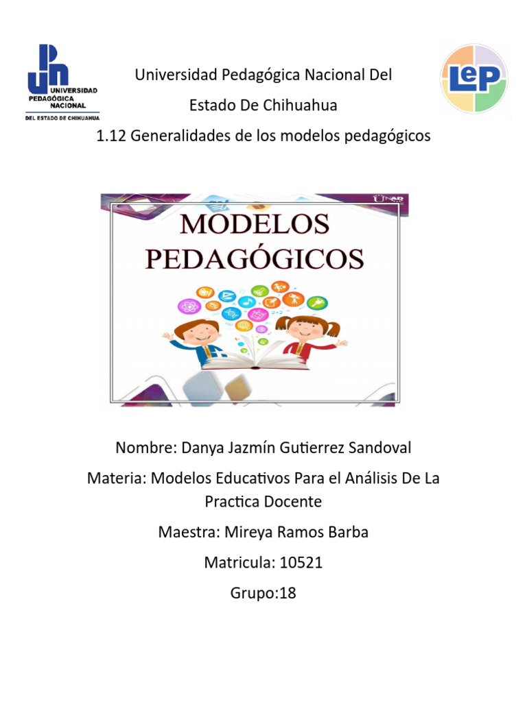 1.12 Modelos Pedagogicos | PDF