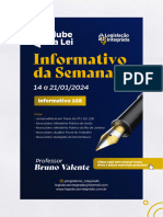 Informativo 168 - 14 A 21 de Janeiro de 2024