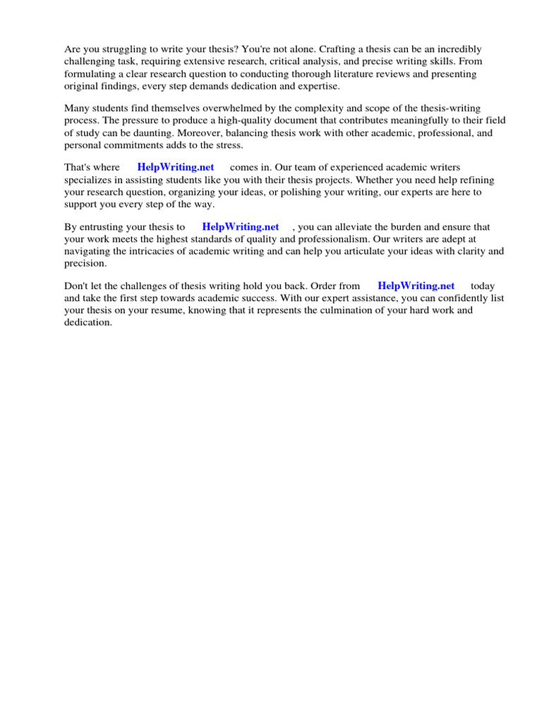 How To List Thesis On Resume Example | PDF | Résumé | Thesis