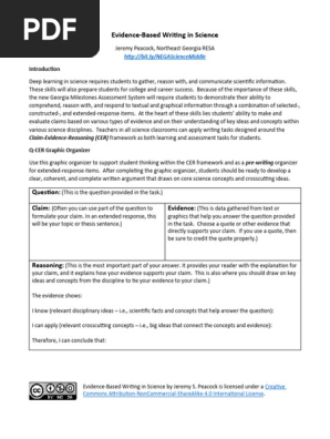 Evidence-Based Writing in Science 2