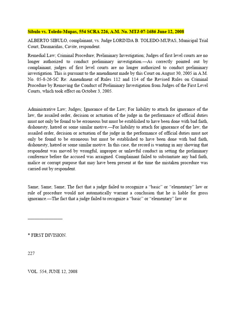 Sibulo Vs Mupas-Full Text | PDF | Affidavit | Complaint