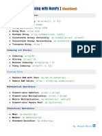 [ Data Preprocessing With NumPy ] - CheatSheet