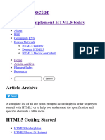 Article Archive - HTML5 Doctor
