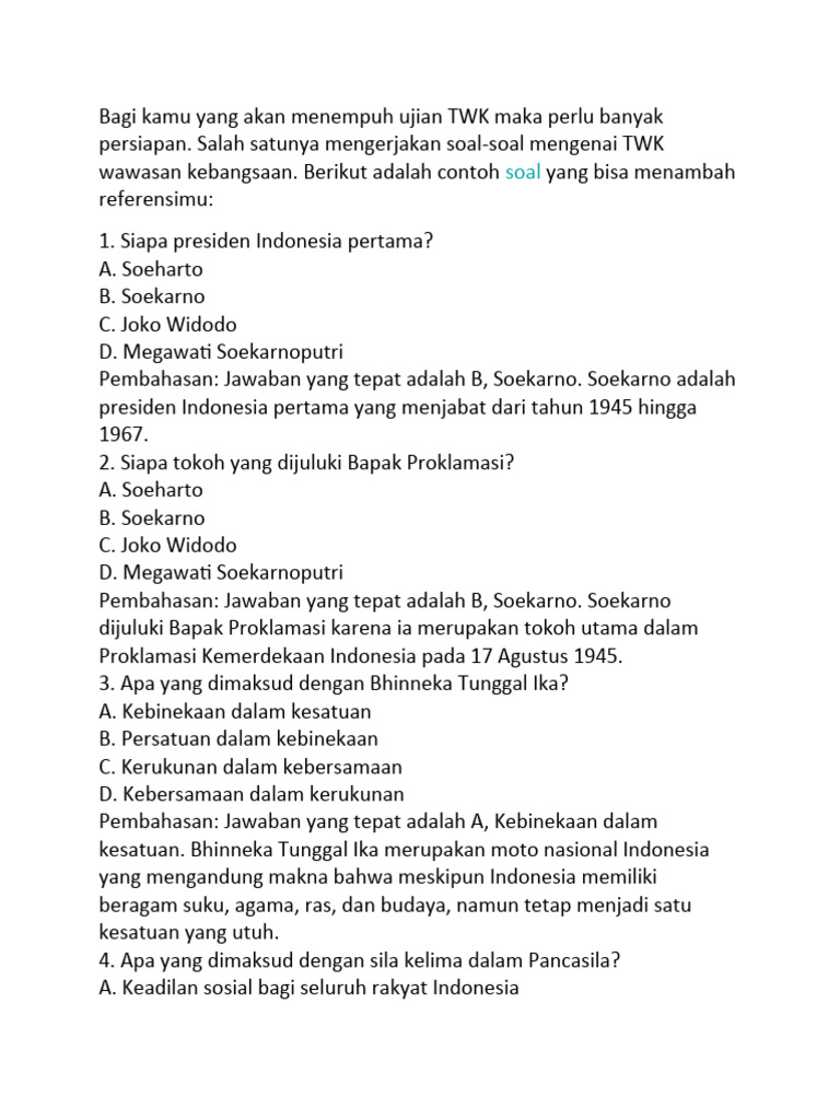 Soal soal tiu psikotes twk pdf