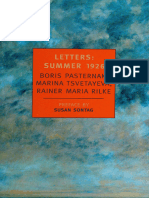 Marina Tsvetayeva, Rainer Maria Rilke, Boris Leonidovich Pasternak, Susan Sontag - Letters