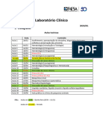 Cronograma - Laboratório Clínico