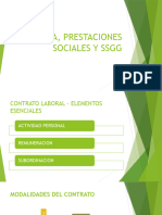 Nomina, Prestaciones Sociales y SSGG