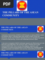 The Pillars of The Asean Community