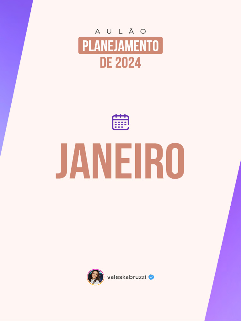Fasci culo+Janeiro+-+Planejamento+de+2024 | PDF | Autoajuda
