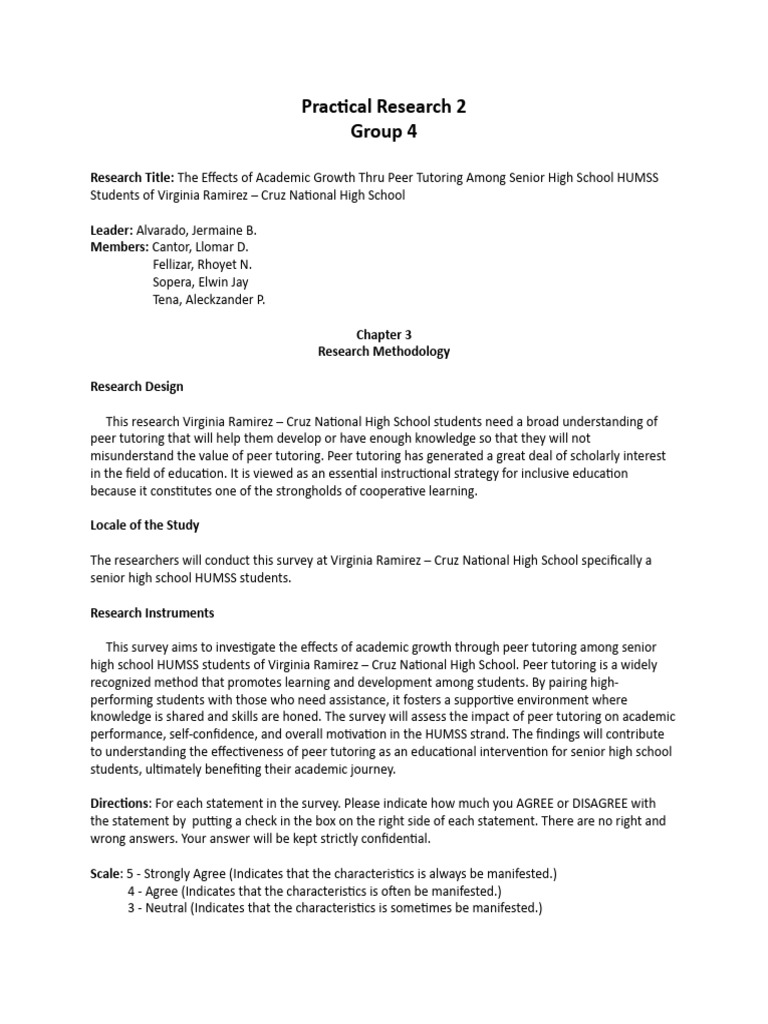 Practical Research 2 - Chapter 3 | PDF | Career & Growth | Self-Improvement