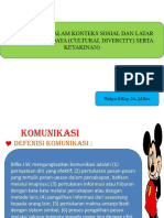 Part 1 Komunikasi Dalam Konteks Sosial & Budaya