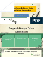 PART 2 Pengaruh Sosial Budaya Terhadap Komunikasi